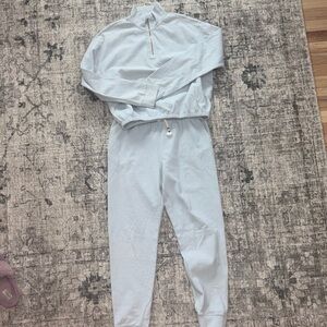 Sol Angeles light blue Quilted Fabric